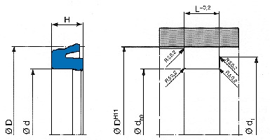 Piston seal P04 pneumatics image