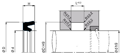 Parker C1 piston seal image