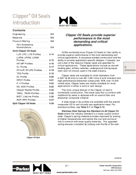 pdf 01 Parker Clipper Oil Seal image