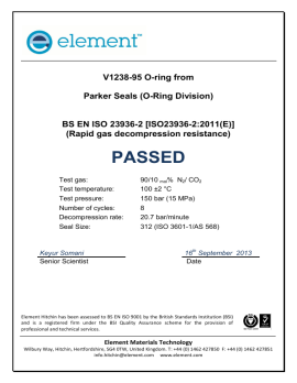 pdf ISO 23936-2-2012  RGD test certificate V1238-95    Parker FINAL image