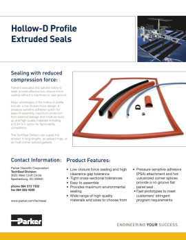 pdf Hollow D Profile Extruded Seals image