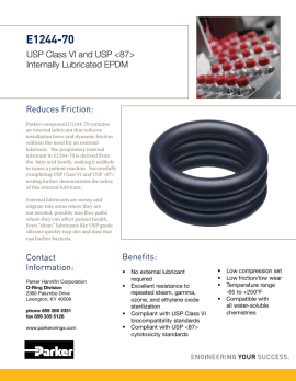 pdf E1244-70 Internally Lubricated EPDM   USP Class VI image